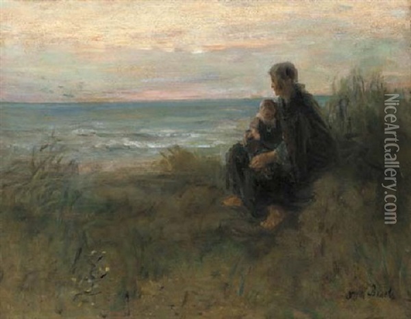 On The Look-out Oil Painting - Jozef Israels