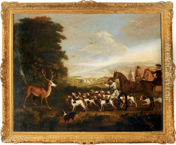 The Stag Hunt Oil Painting - Francis Barlow
