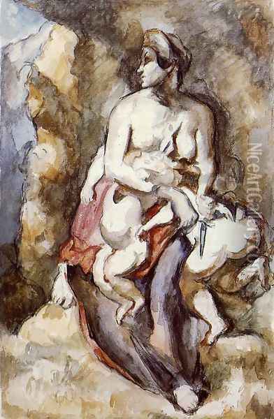 Medea (after Delacroix) Oil Painting - Paul Cezanne