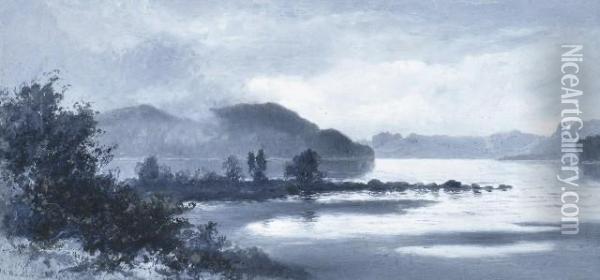 Lake St Clair Oil Painting - William Charles Piguenit