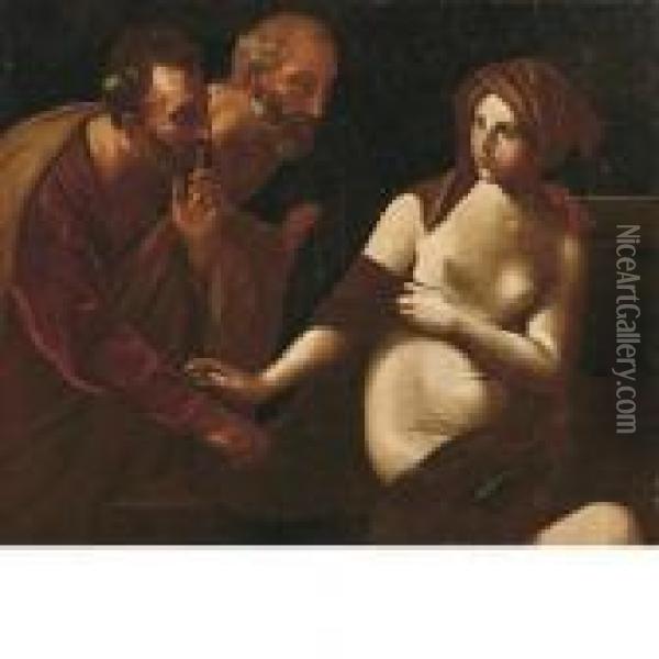 Untitled Oil Painting - Michelangelo Merisi Da Caravaggio