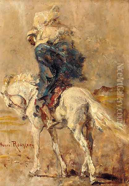 Un chevalier arabe Oil Painting - Henri Julien Rousseau