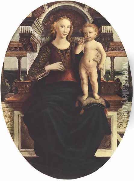 Mary with the Child 1470-73 Oil Painting - Piero del Pollaiuolo