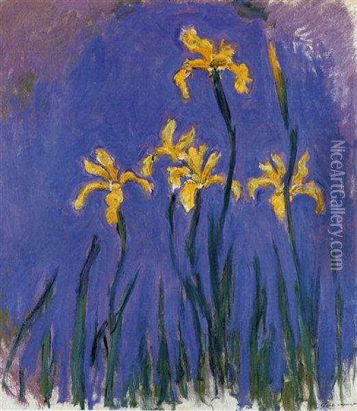 Les Ris Jaunes Oil Painting - Claude Monet