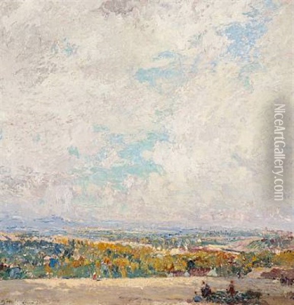 View Of Madrid Oil Painting - Fernando Laroche
