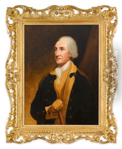 Portrait Of George Washington (1732-1799) Oil Painting - Robert Edge Pine