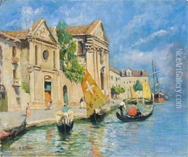 Venecia Oil Painting - Gonzalo Bilbao Martinez