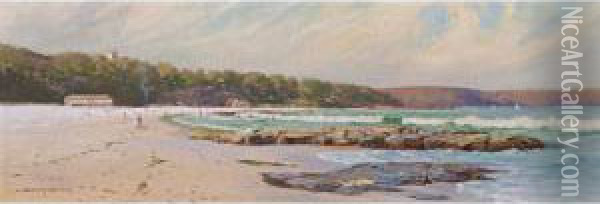 Edward's Beach, Mosman Oil Painting - William Lister Lister