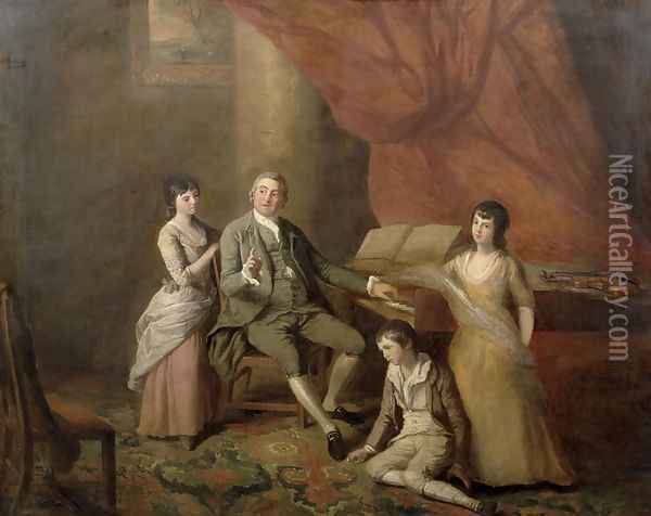 Felice de Giardini 1716-96 Oil Painting - John Francis Rigaud