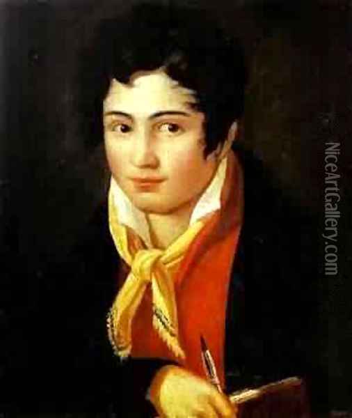 Self-Portrait 1810s Oil Painting - Fyodor Bruni