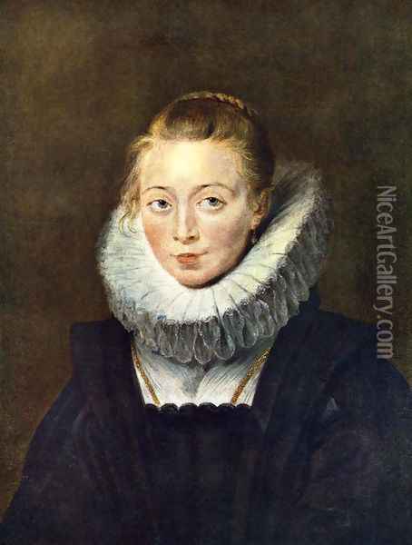 Portrait of a Chambermaid c. 1625 Oil Painting - Peter Paul Rubens