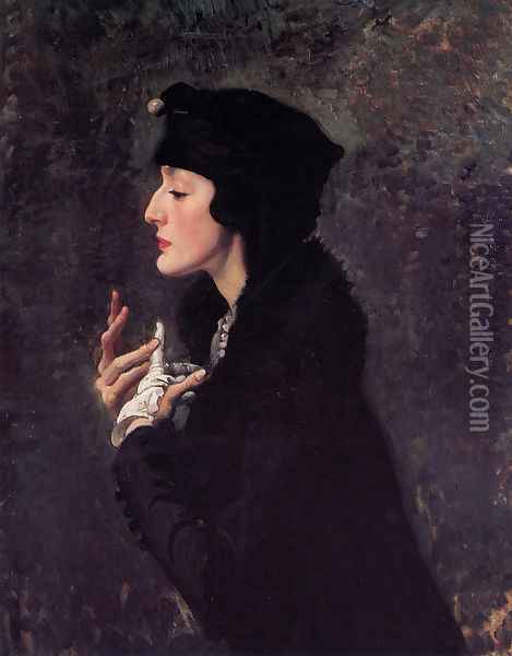 Miss Helene Beauclerk Oil Painting - George Lambert