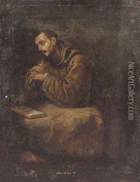 Saint Francis Oil Painting - Cristofano Allori