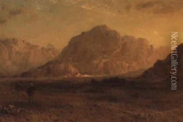 The Mountains Of Edom Oil Painting - Frederic Edwin Church