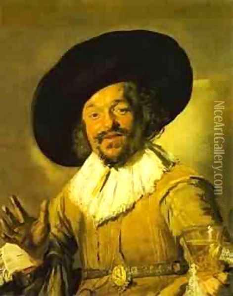 A Young Man With A Glove 1650 Oil Painting - Frans Hals