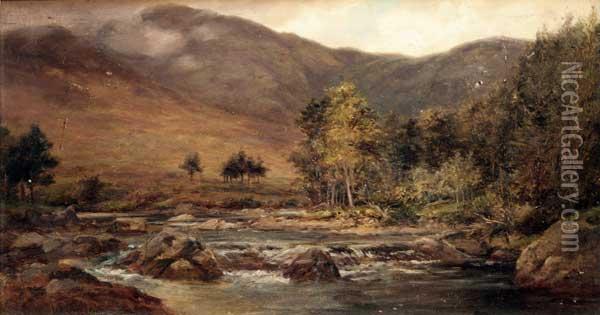 River, Connemara Oil Painting - Alexander Williams