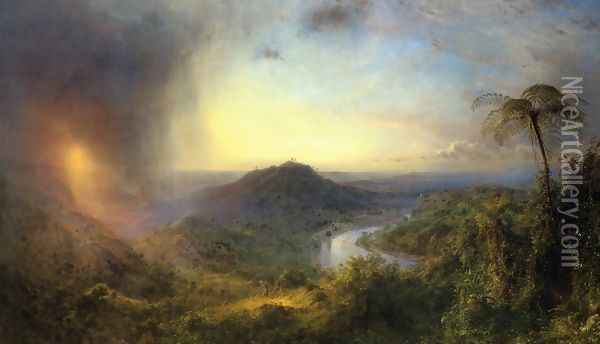 The Vale of St. Thomas, Jamaica Oil Painting - Frederic Edwin Church