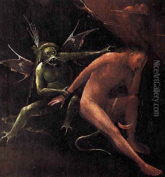 Hell (detail) 2 Oil Painting - Hieronymous Bosch