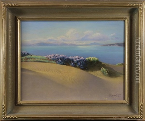 Monterey Dunes Oil Painting - Willard E. Worden