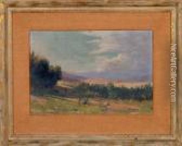 Landscape Oil Painting - Elmer Wachtel