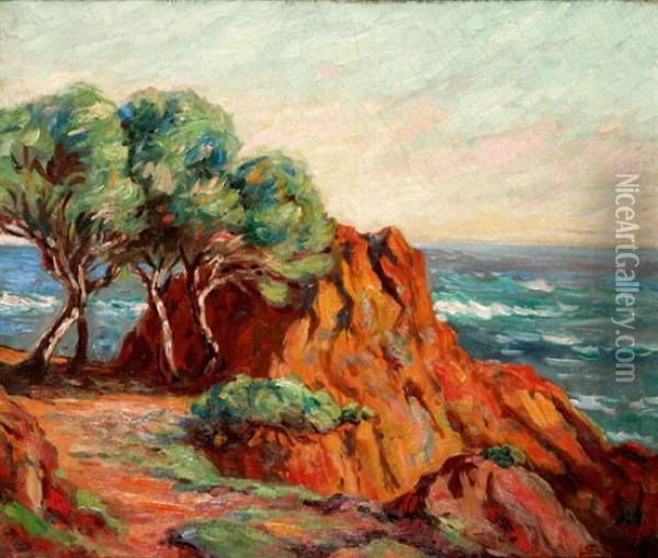 La Baie D'agay Oil Painting - Armand Guillaumin