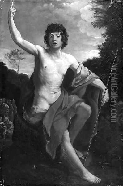 Saint John the Baptist Oil Painting - Guido Reni