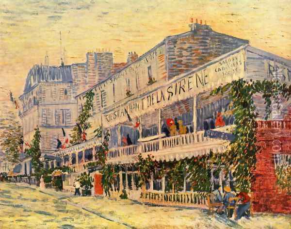 Le restaurant de la sirène à Asnières 1887 Oil Painting - Vincent Van Gogh