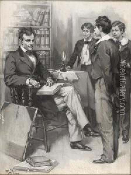 Abraham Lincoln Oil Painting - Dalton Stevens
