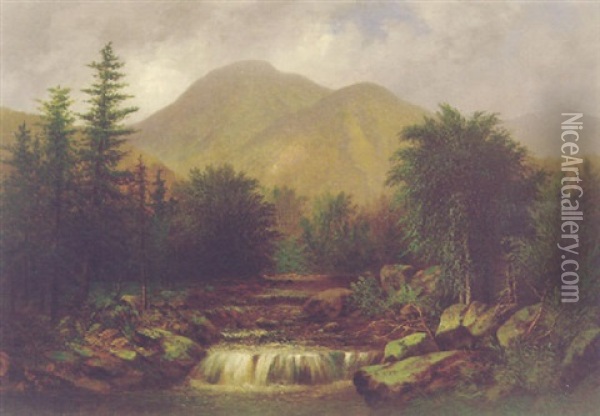 On Bear River Oil Painting - Fredrick A. Butman