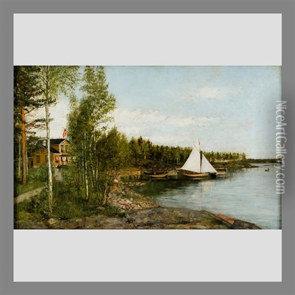From The Archipelago Oil Painting - Arvid Liljelund