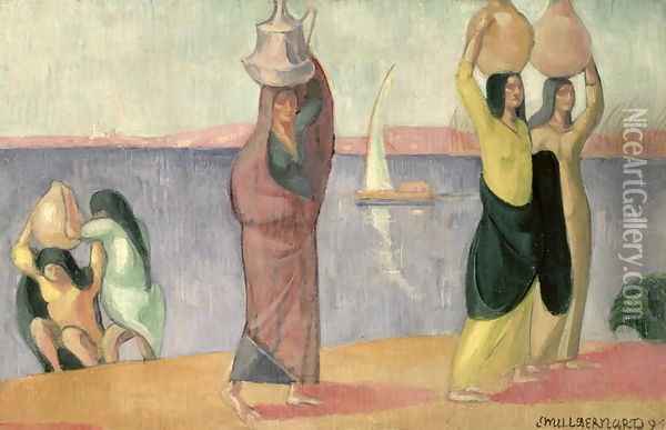 The Water Bearers, 1894 Oil Painting - Emile Bernard