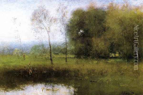 Summer, Montclair (or New Jersey Landscape) Oil Painting - George Inness