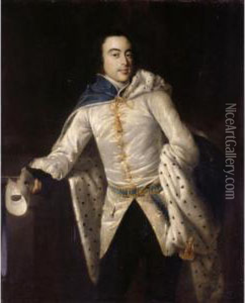Portrait Of A Gentleman, Said To Be John Palmer Oil Painting - Sir Nathaniel Dance-Holland