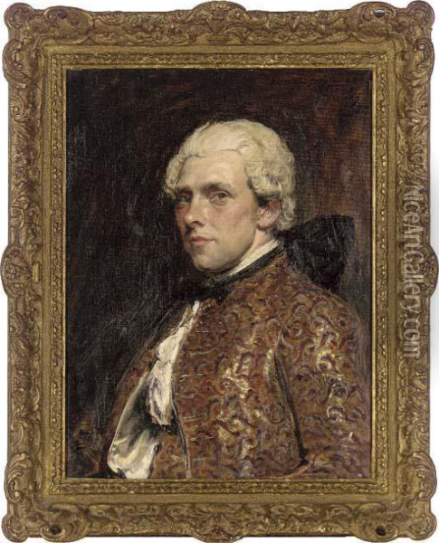 Portrait Of C. May Esq. Oil Painting - John Seymour Lucas