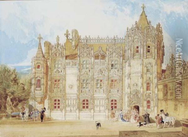 Abbatial House, Abbey Of S Oil Painting - John Sell Cotman