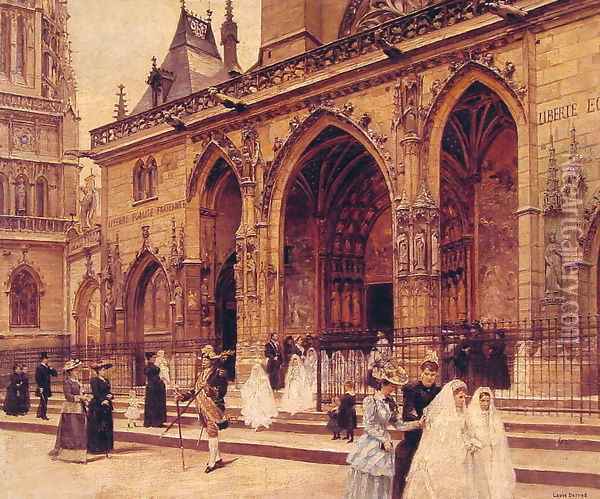 First Communion Oil Painting - Jean-Georges Beraud