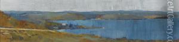 Harbour From Bellevue Hill Oil Painting - Julian Rossi Ashton