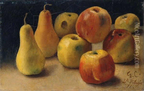 Fruchtestilleben Oil Painting - Gustave Courbet