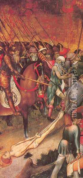 The Legend of Saint George- The Saint Dragged through the City Oil Painting - Bernat (Bernardo) Martorell