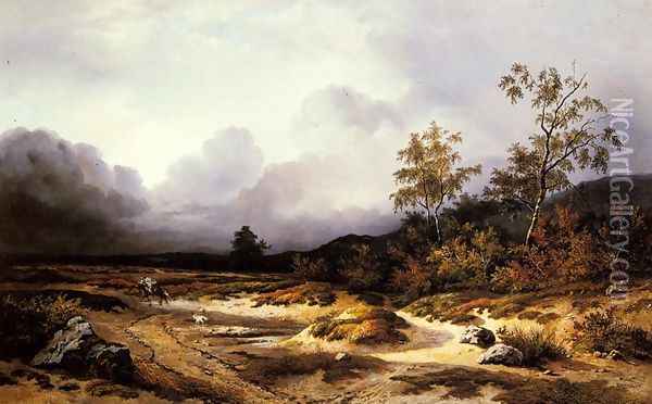 An Approaching Storm Oil Painting - Willem Roelofs