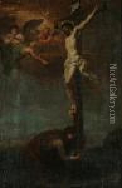 The Crucifixion Oil Painting - Charles Lebrun