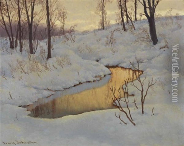 The Amber Pool Oil Painting - Francis Hans Johnston