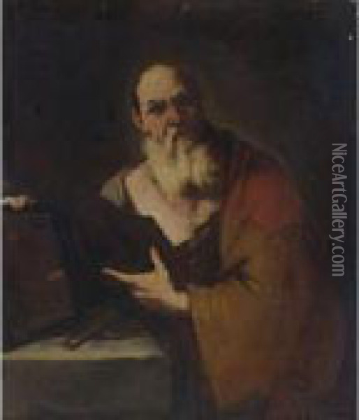 Socrates Oil Painting - Luca Giordano