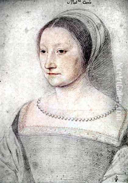 Perrone de Pisseleu (c.1505-after 55), femme de Michel de Barbancon, sire de Cany, c.1530 Oil Painting - (studio of) Clouet