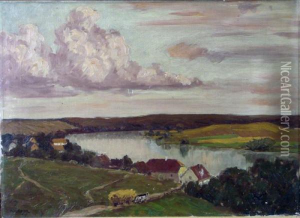 Paysage Oil Painting - Fritz Geyer