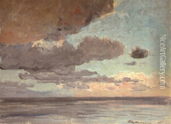 Wolken Uber Dem Meer Oil Painting - Friedrich Kallmorgen