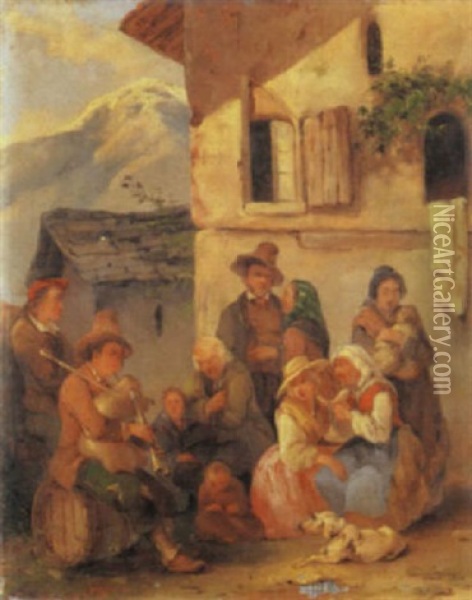 La Preghiera Oil Painting - Salvatore Mazza