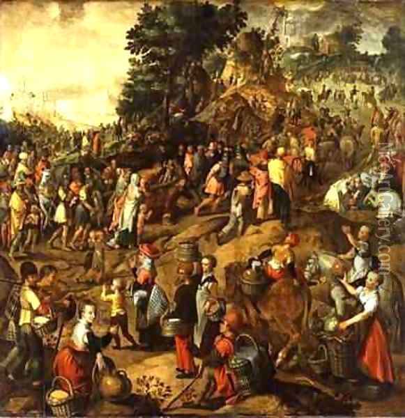 Christ Carrying the Cross Oil Painting - Joachim Bueckelaer