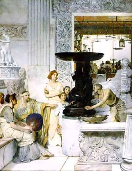 The Sculpture Gallery Oil Painting - Sir Lawrence Alma-Tadema