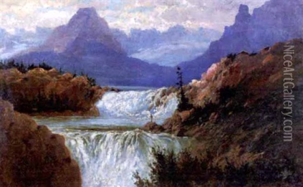 Swift Falls Current Oil Painting - John Fery
